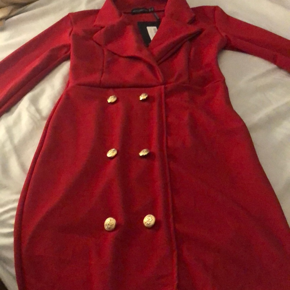 Prettylittlething red dress